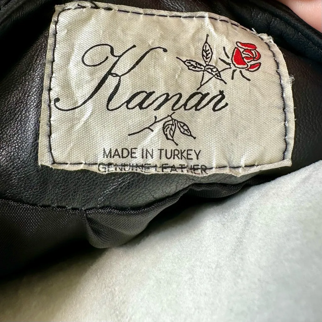 Kanar Black Leather Single Button Blazer Suit Style Vintage 80s Jacket Clubbing Size undefined - Image 13