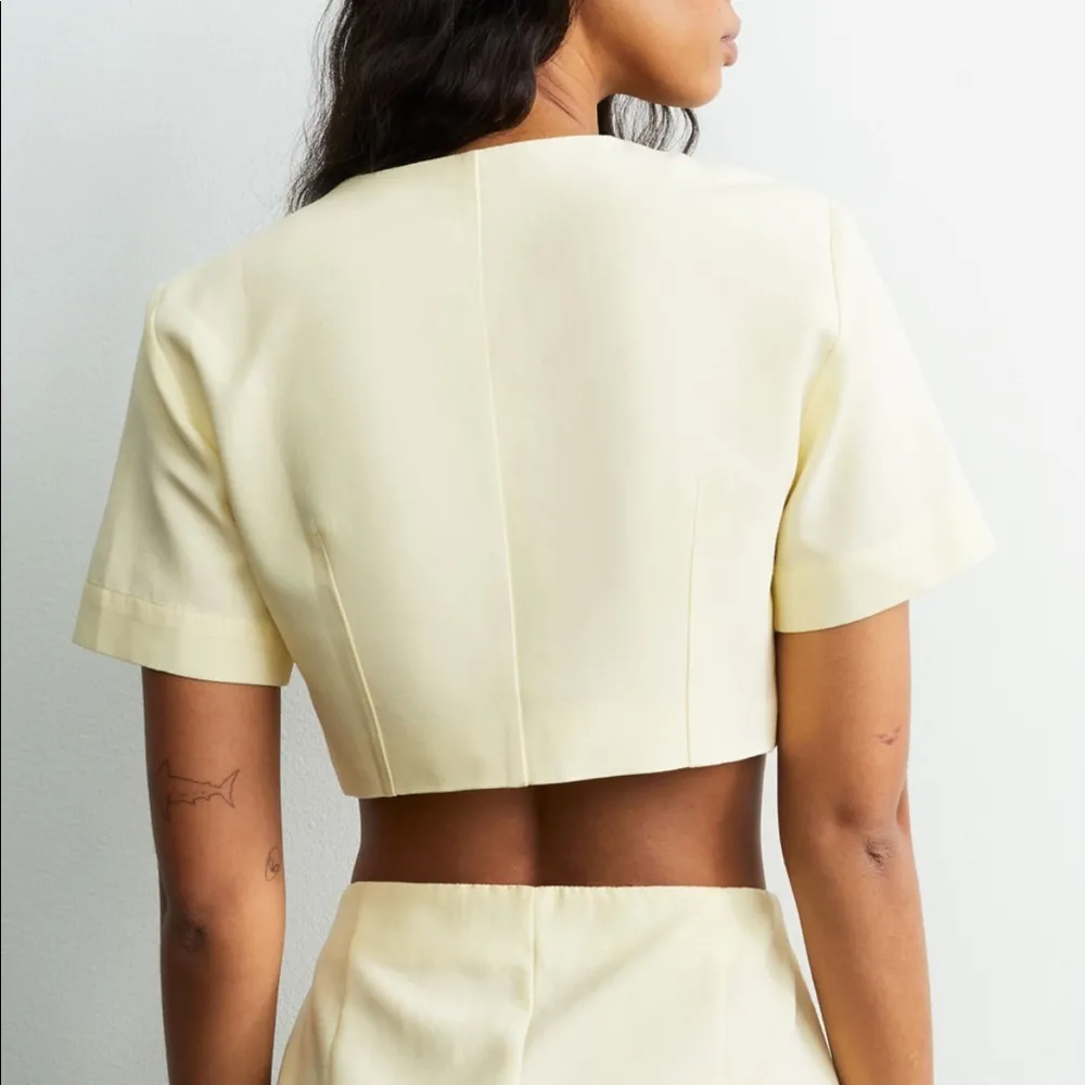 🦙📦 linen blend mink skirt Medium Pale yellow - Image 2