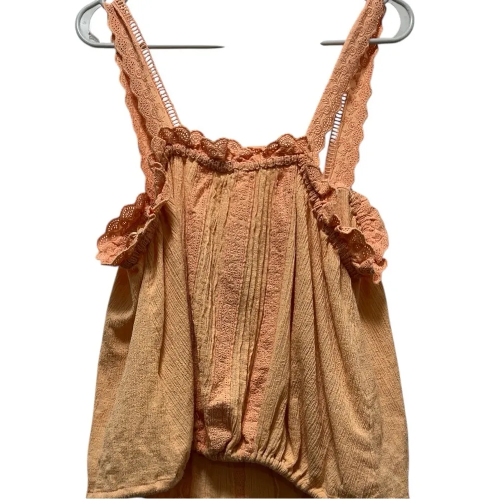 Free People Boho Ruffle Textured Tank Top | Size XL | NWT - Image 2