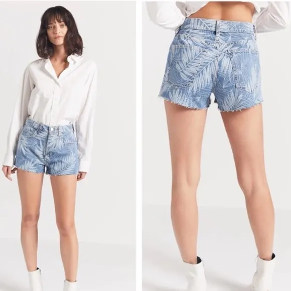 Current Elliott The Ultra High Waisted Shorts Wily Palm - Image 2
