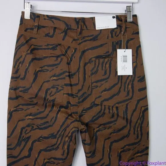 NEW WeWoreWhat Tiger Stripe Piped Stiletto Slit‎ The Icon Jeans, 29 - Image 7