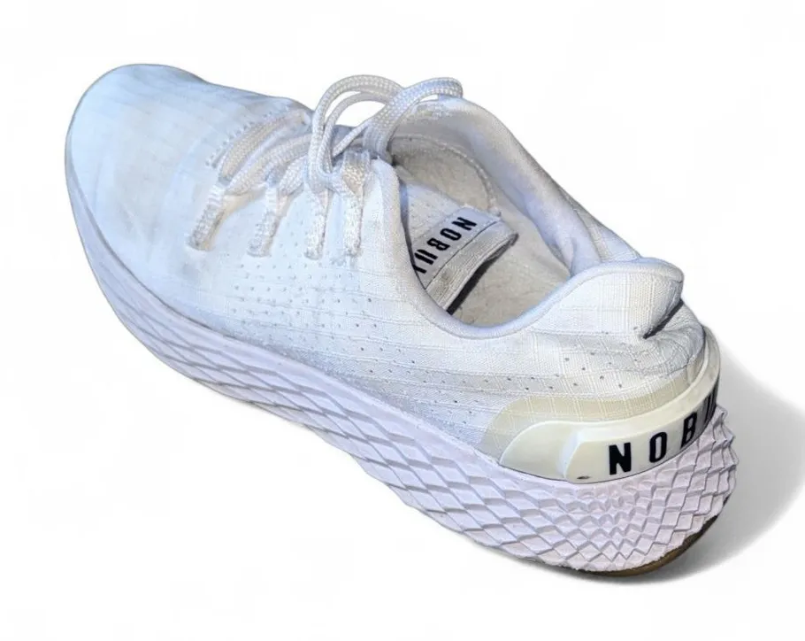 NOBULL Ripstop Runner White Gum Sole Men’s 5 Women’s 6.5 Training Shoes - Image 1