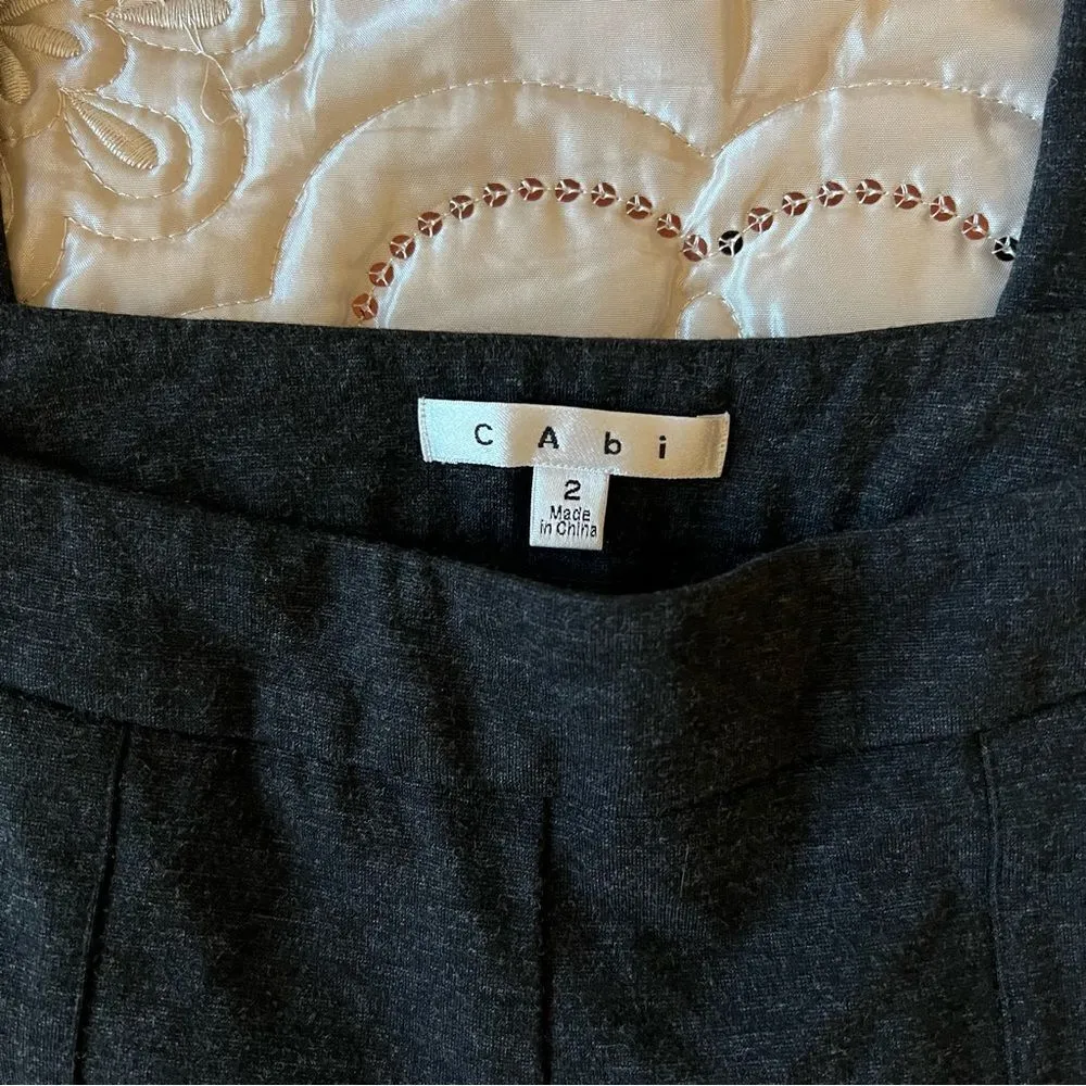 Cabi Heather Black Audrey Skinny Ankle Pants Leggings - Image 5