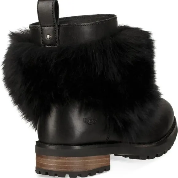 NEW UGG® Otelia‎ Fluff Fur Bootie Black - Image 2