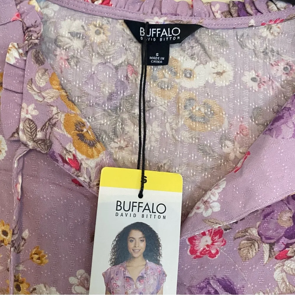 Buffalo David Bitton‎ sleeveless floral top size small NWT - Image 3