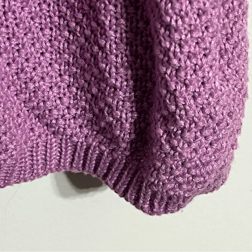 Ultra Flirt Crochet Knit‎ Tie Halter Neck Dress Junior Size XL Pink Purple Color - Image 2