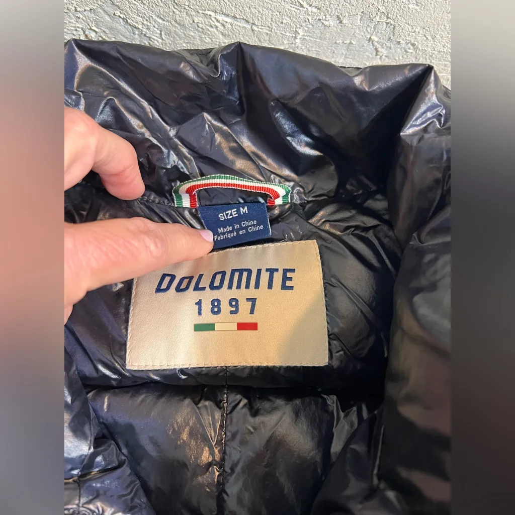 Dolomite 1897 Black Duck Down Puffer Jacket M Size M - Image 3