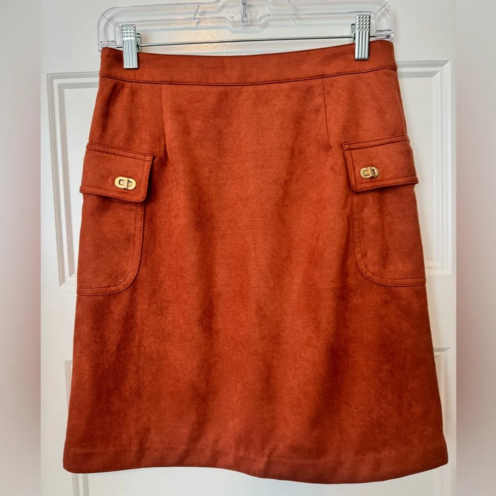 Faux Suede Skirt Size 2 - Image 2
