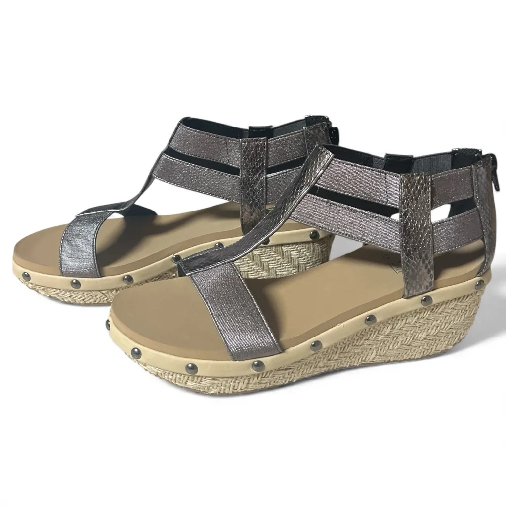 Volatile Zayanta Studded Wedge Platform Sandals Gray Size 9 - Image 8