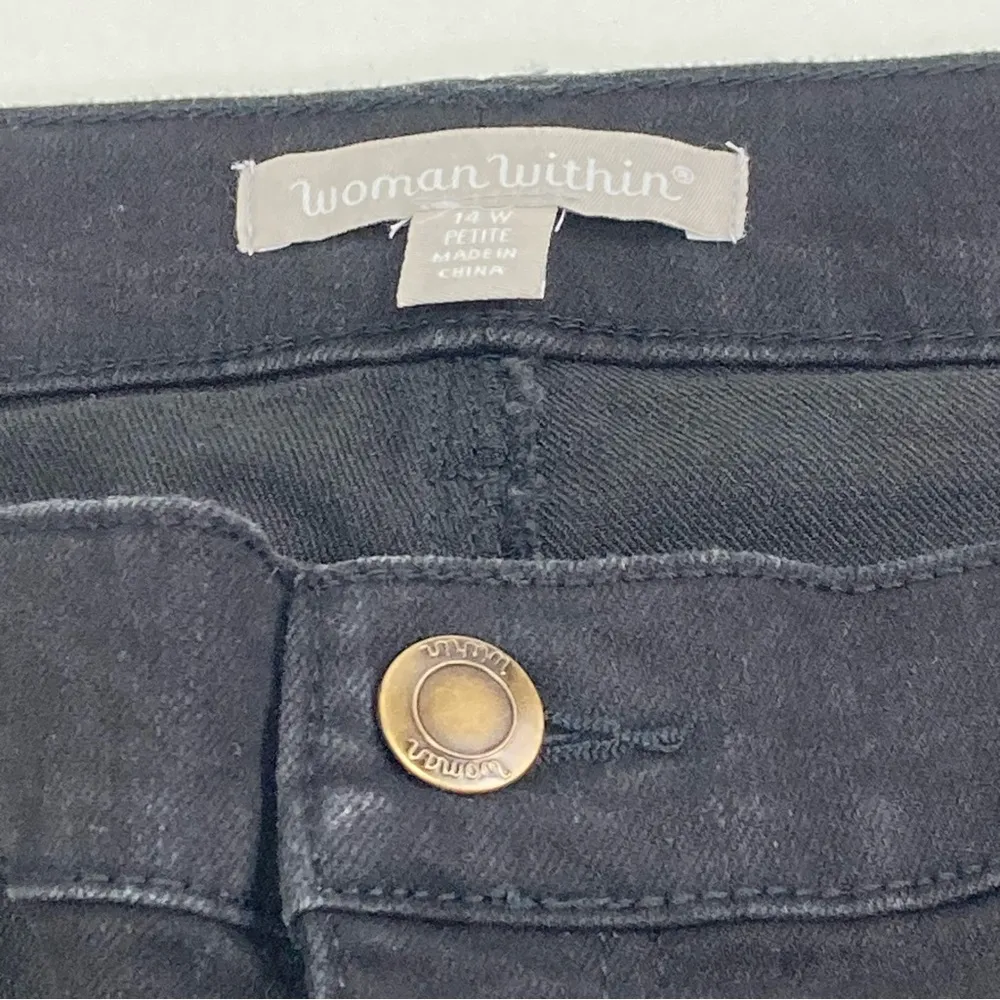 Women Within Bootcut Stretch Jean black 14 w - Image 8