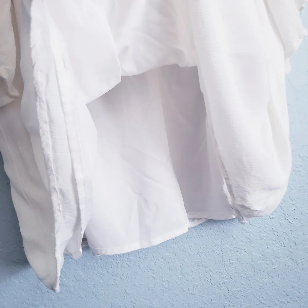 Pink Lily White Gauze Embroidered Top - Image 4