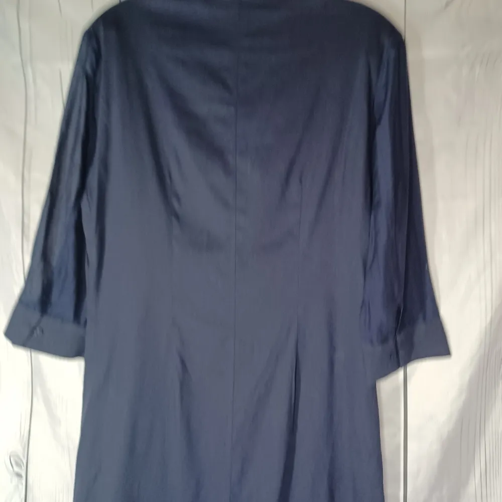 Elie Tahari Navy Blue Shirt Dress - Image 11