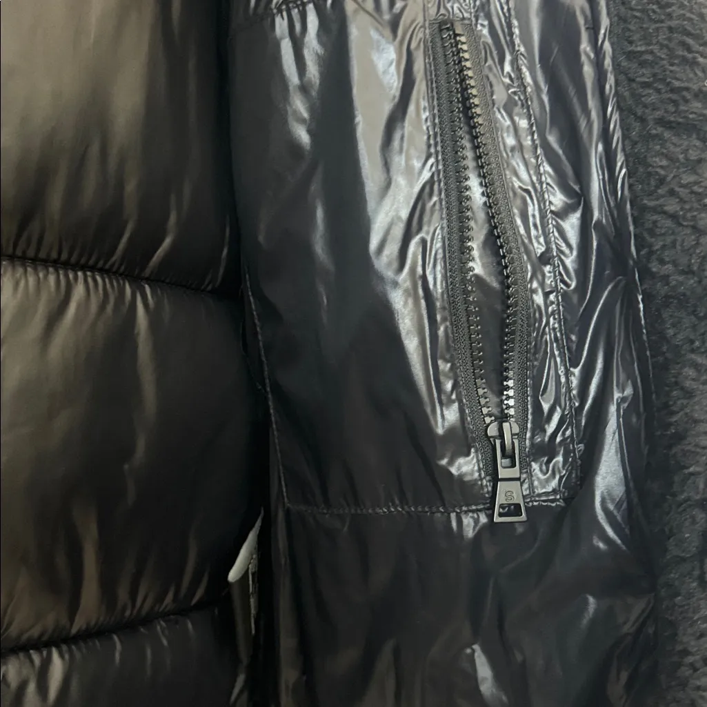S13 Lilly Black Sherpa Puffer Jacket Size: S - Image 5