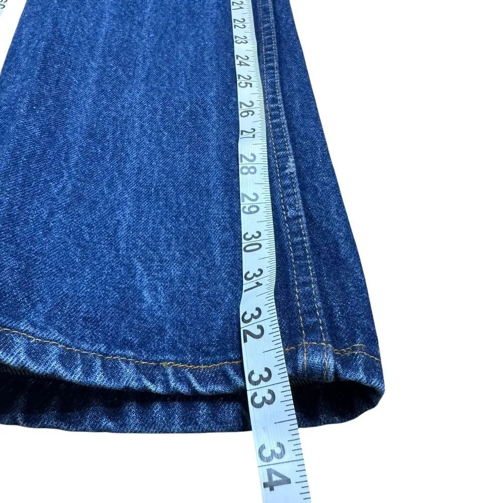 One Wash Vintage 1980's Levi's Two Horse White Patch Straight Leg Jeans Size 9 - Image 3