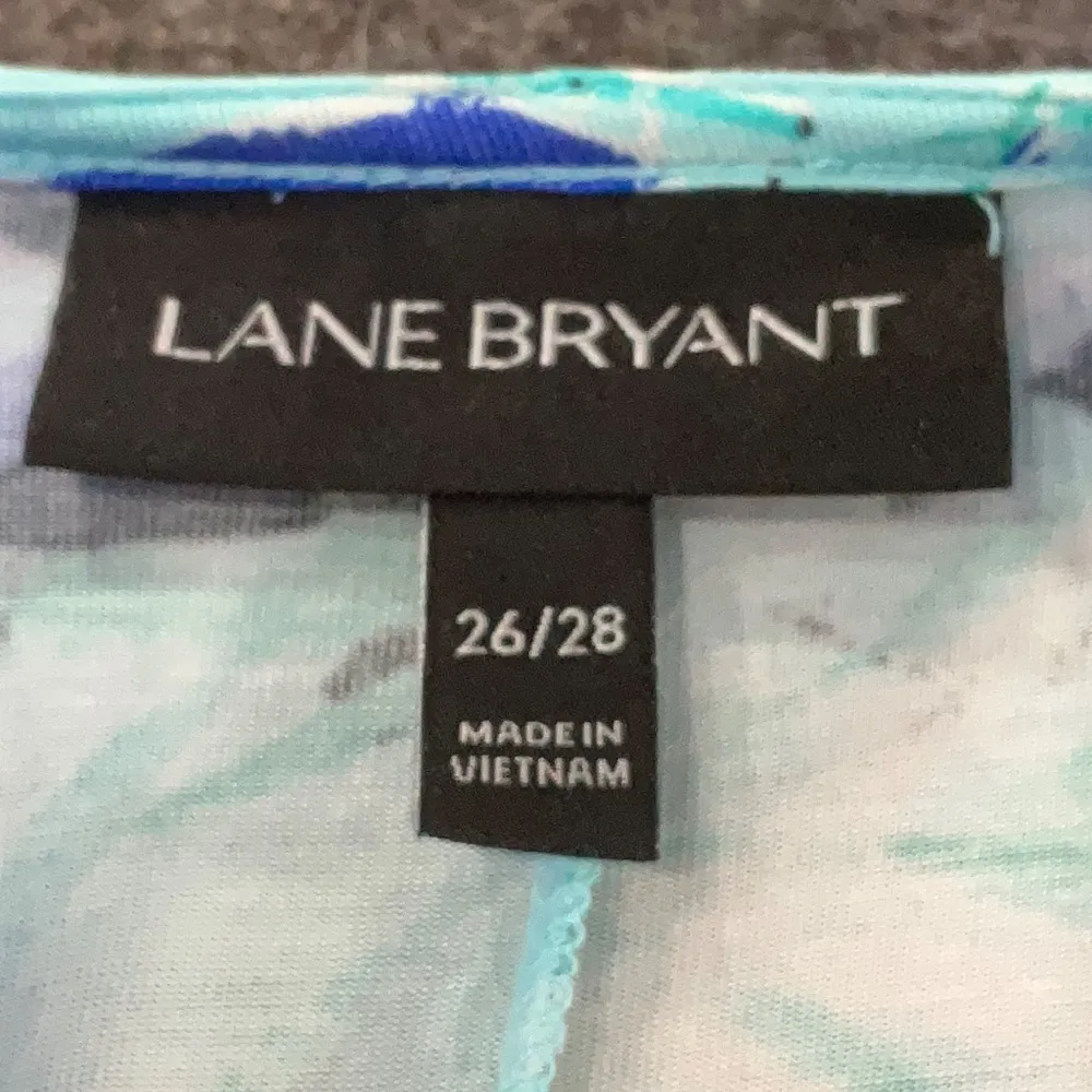 Lane Bryant Surplice V-Neck Smocked-Waist Jersey Midi Dress Plus Size 26 / 28 - Image 8