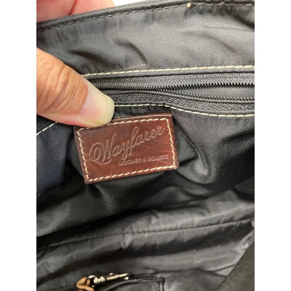 Dooney Bourke womans Black Brown Canvas Leather Handbag SKU 8761 - Image 16