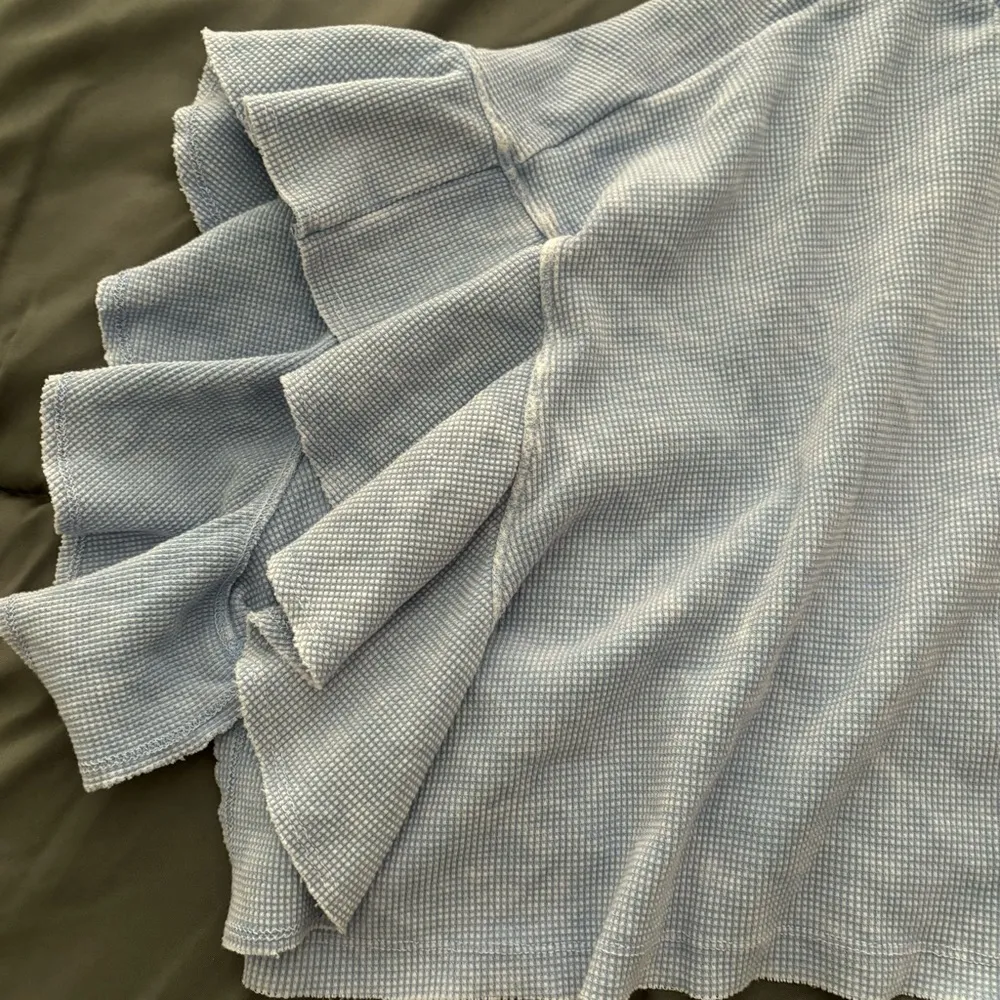 Altar’d State Blue Ruffle Top - Image 3