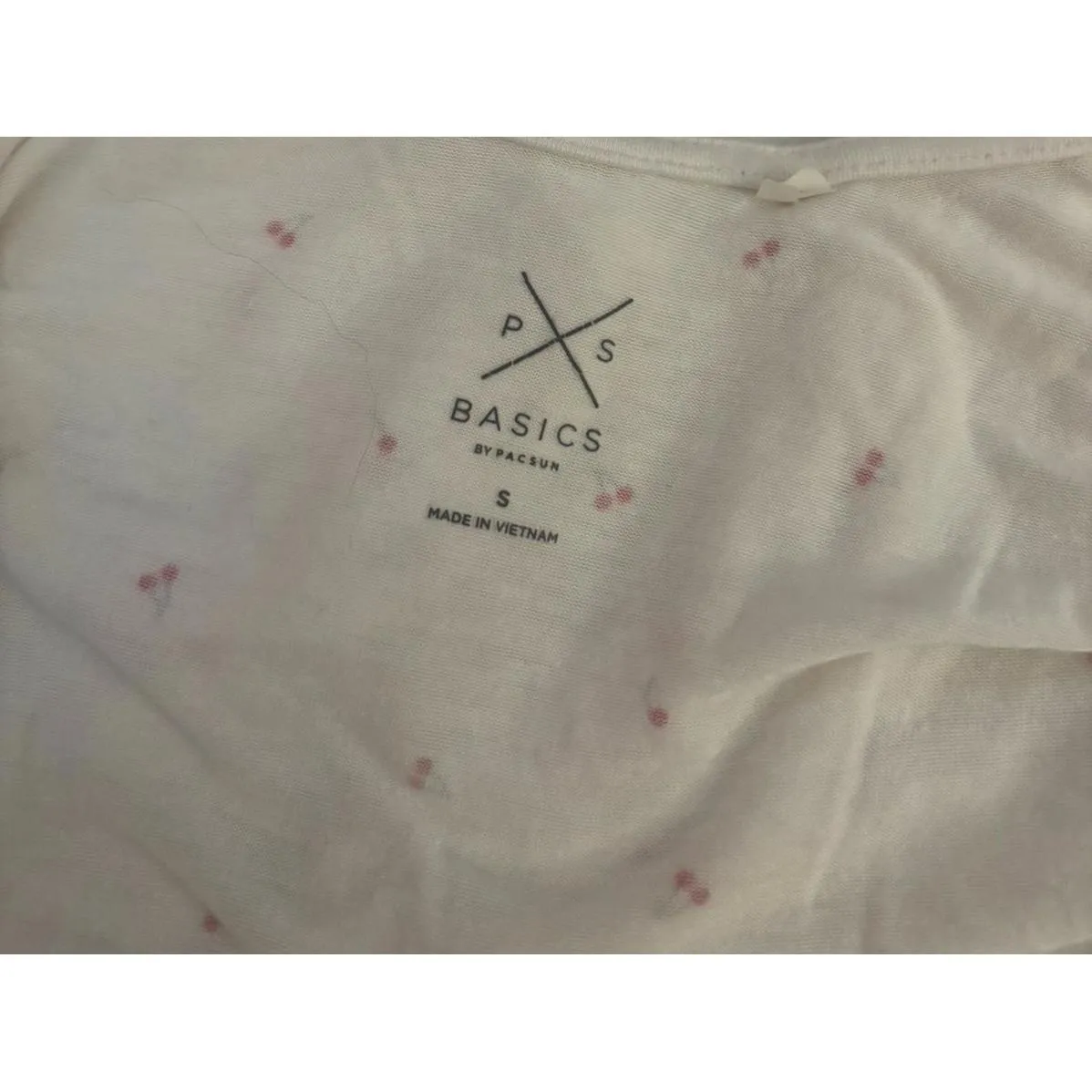 Pacsun Crop Top With Cherries Size Small - Image 5