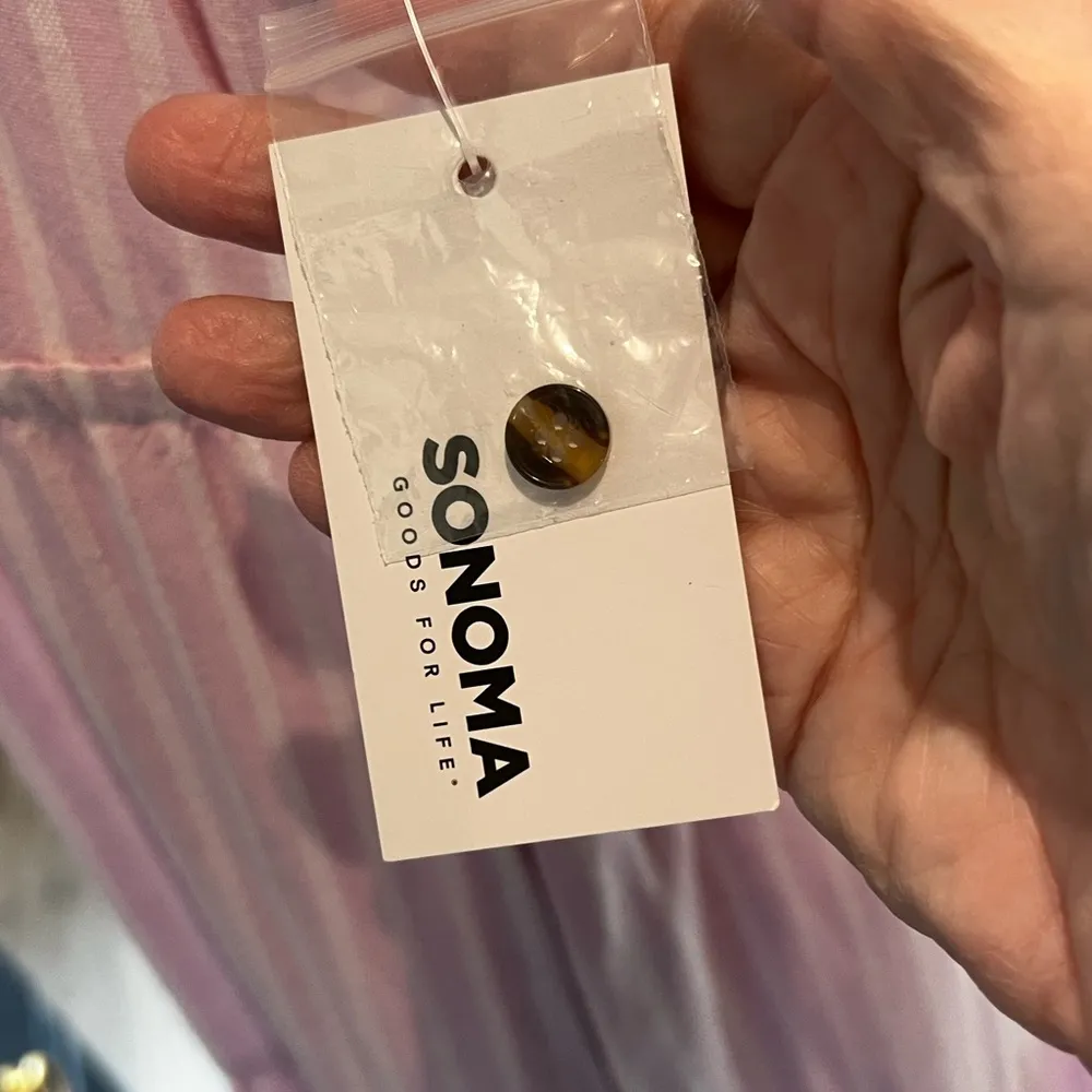 SONOMA Pink & White Stripe Linen Tiered Ruffle Boho Maxi Dress Size 2X NWT - Image 13