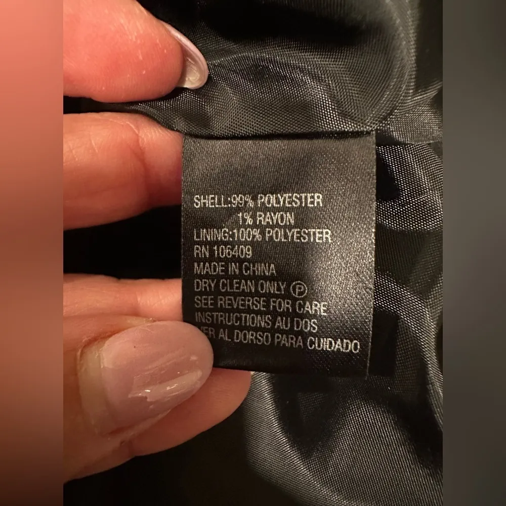 TAHARI TRIPPED BLACK HIGHT BOTTON DOWN WOMAN BLAZER - Image 5