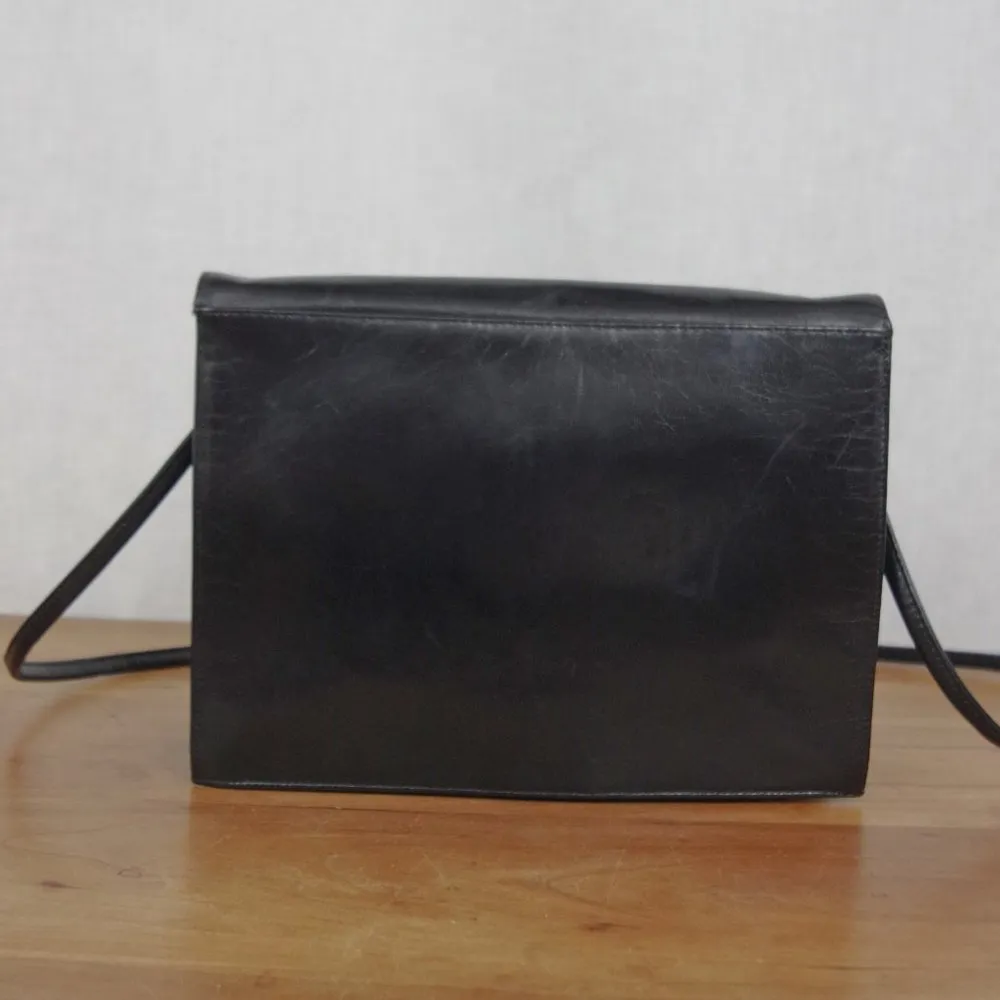 Vintage Frenchy Of California Black Leather Purse - Image 11
