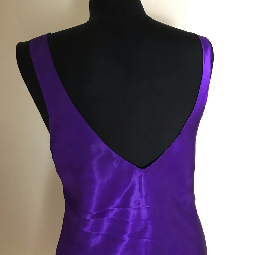 Fredricks of Hollywood vintage satin purple slip - Image 2