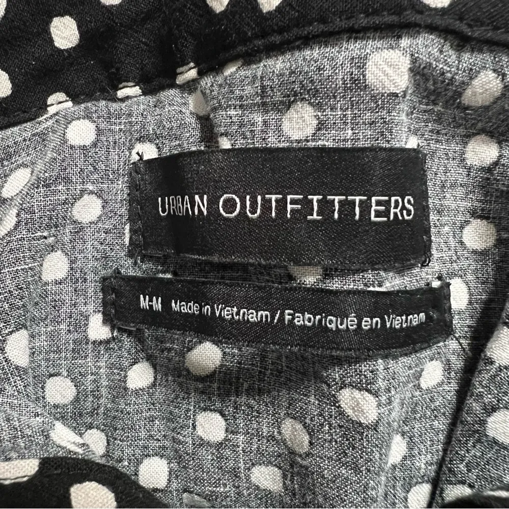 Urban Outfitters Isme Polka Dot Printed Mini Shirt Dress Size Medium OB1118768 - Image 4