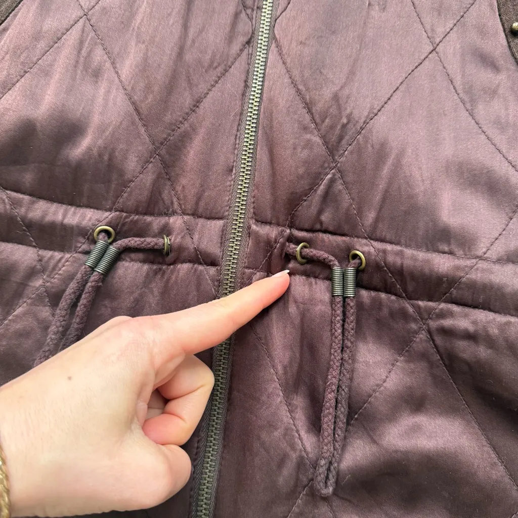 Vintage 1990s warm brown satin silk jacket - Image 4