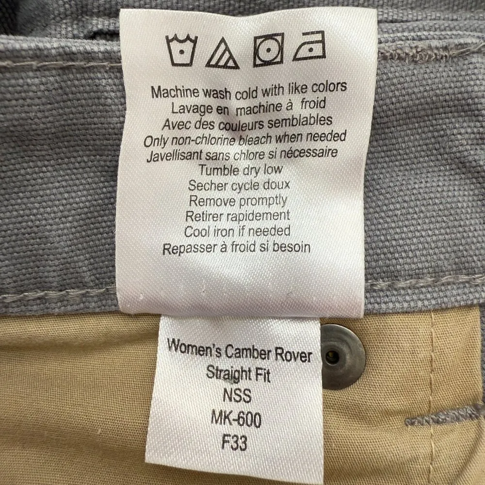 Mountain Khakis Camber Rover Straight Fit Twill Pants Women's 6 Gray Outdoor - Image 13