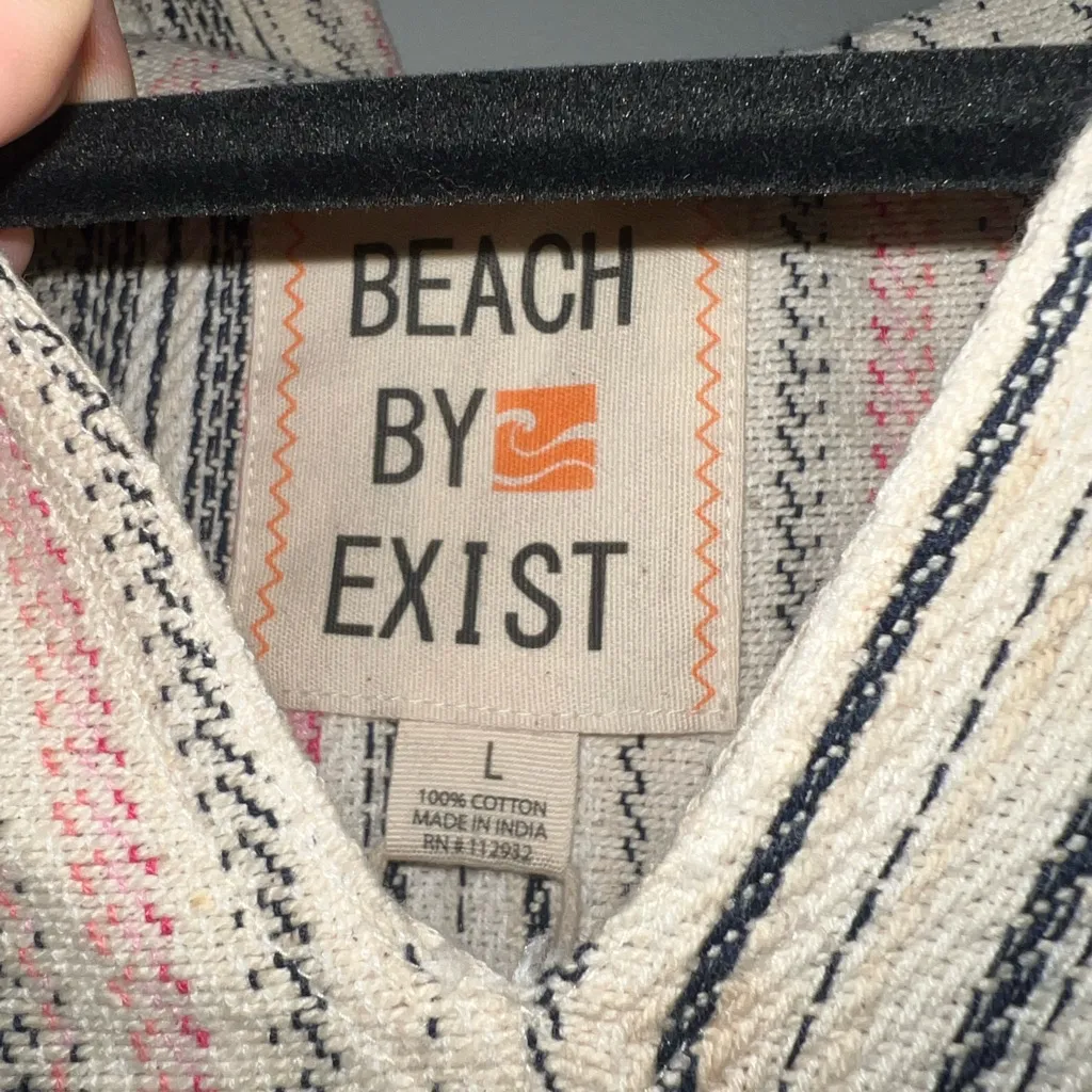 NWT Large Exist Beach Striped Hoodie - Image 2