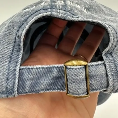 Rae Dunn Thankful Baseball Cap Distressed Blue Cotton One‎ Size Fits Most - Image 6