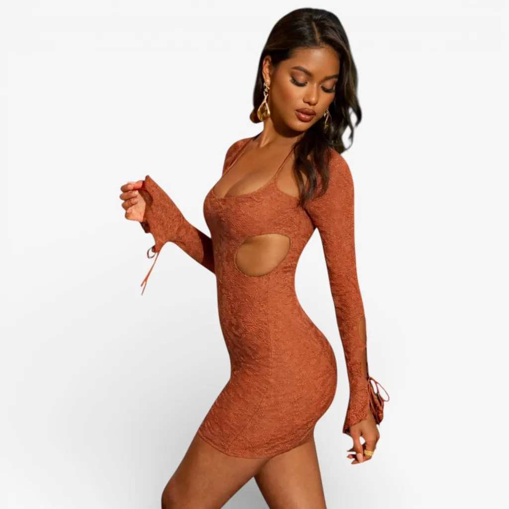 Oh Polly Nevada Cut-Out Mini Dress Size 2 Y2K Clubwear - Image 2