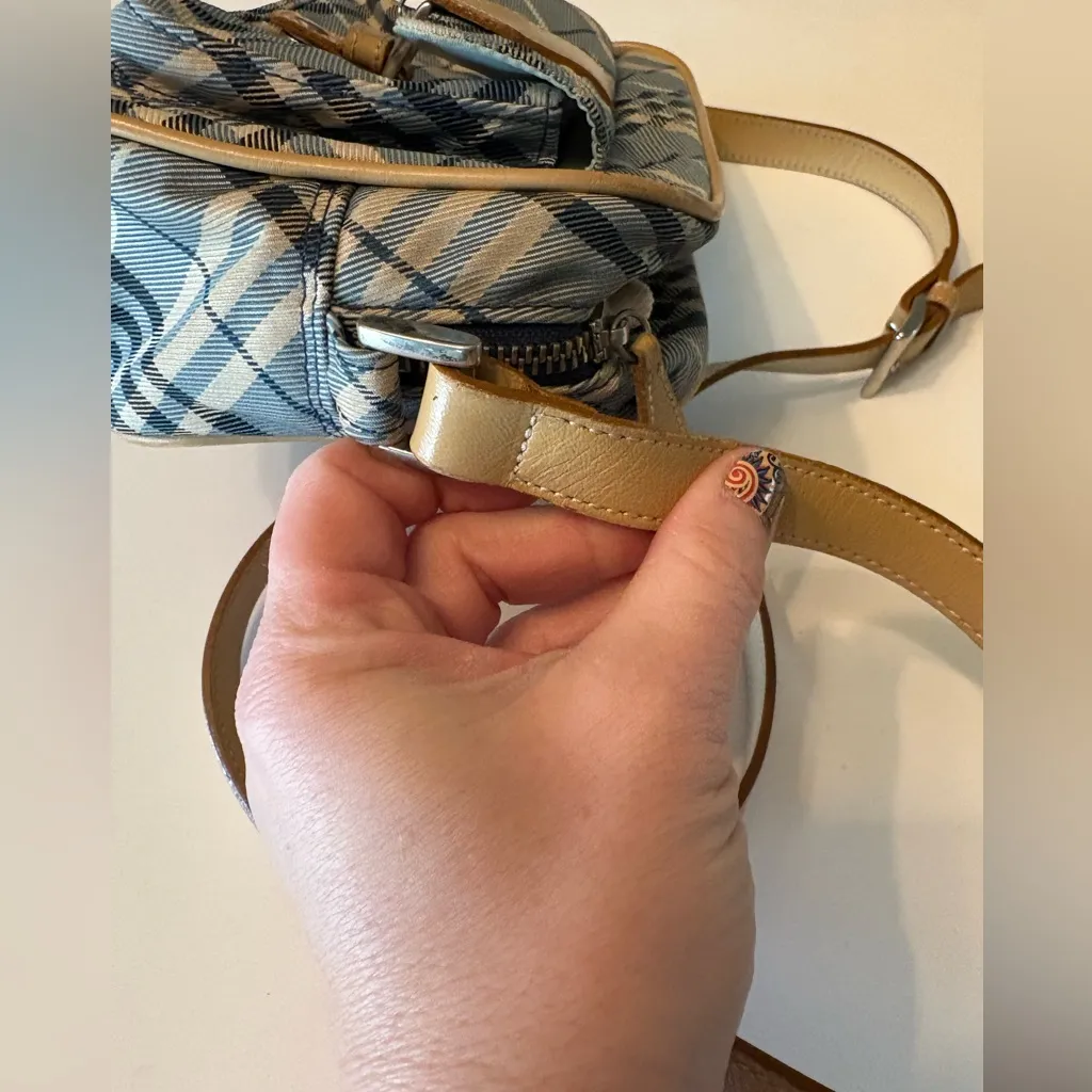 Burberry Nova Check Blue Label Shoulder Bag Blue‎ - Image 6