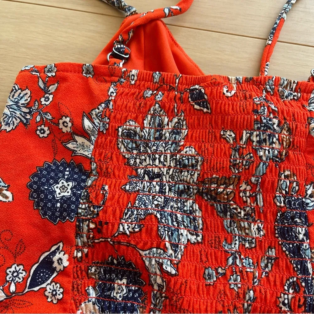 NWOT Floral tie romper - Image 3