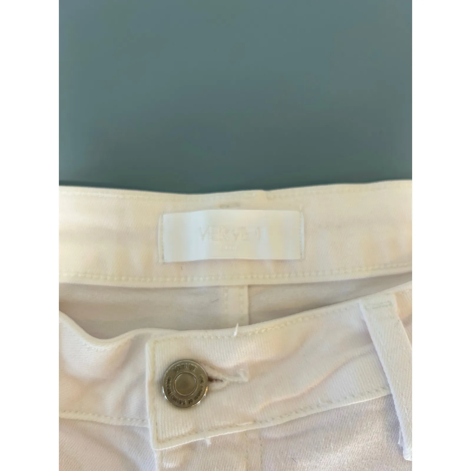 Vervet Blue womens jeans size 32 pale pink wide leg - Image 5