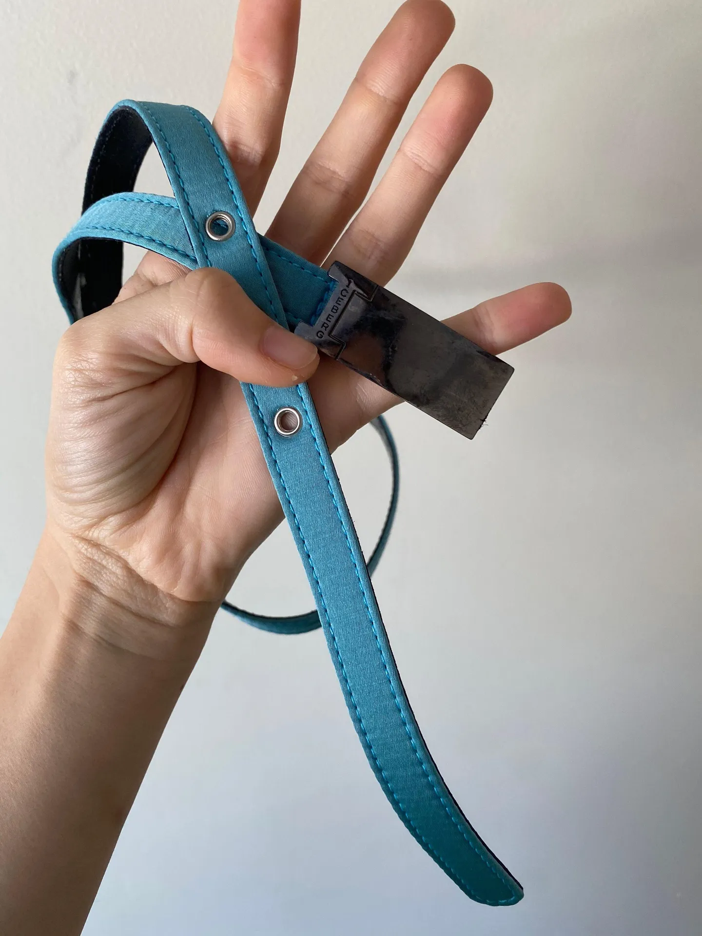 Blue Thin Belt Vintage Preloved - Image 2