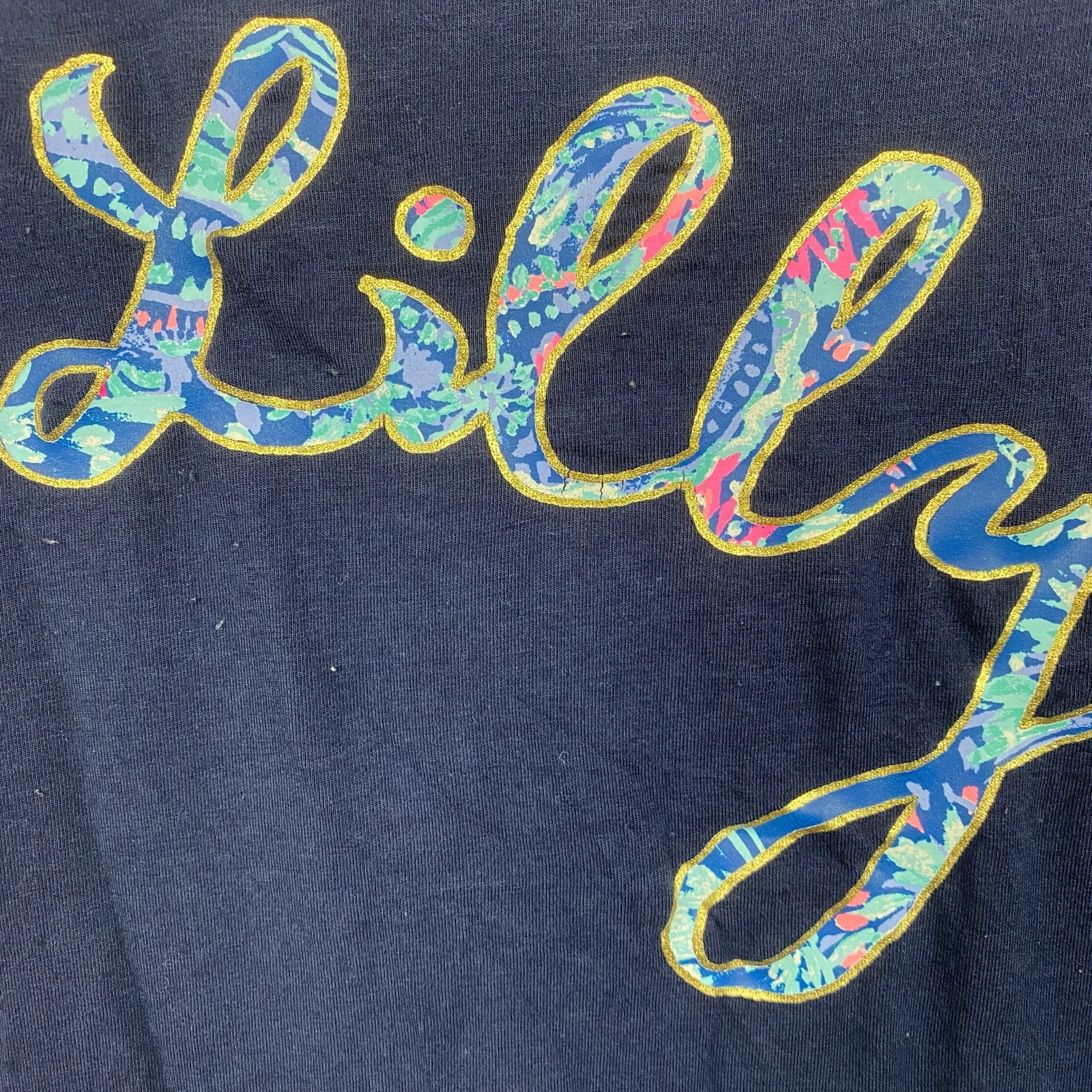 Lilly Pulitzer Blue Stripe Lobster Finn T Shirt Sz.L - Image 15