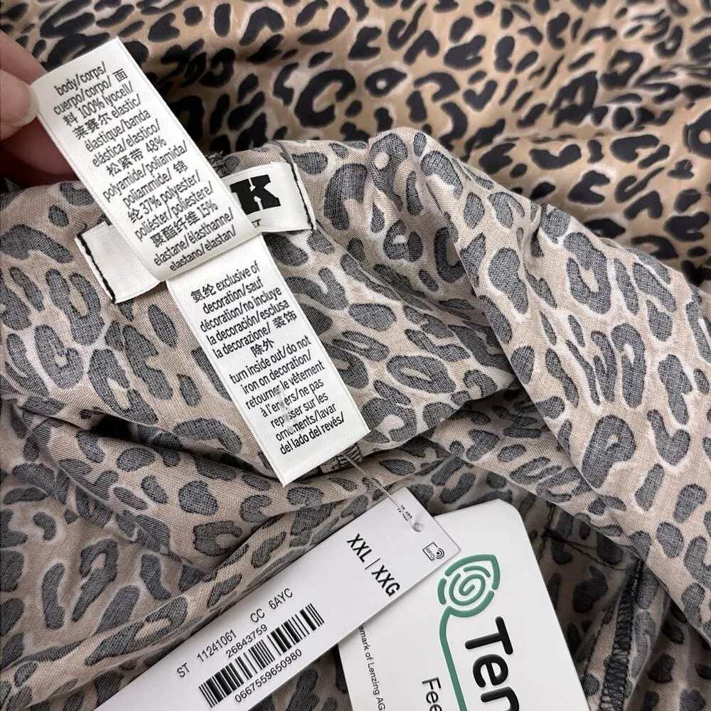 Pink Victoria’s Secret Boxy Pajama Shorts Women's XXL Tencel New Animal Print - Image 7