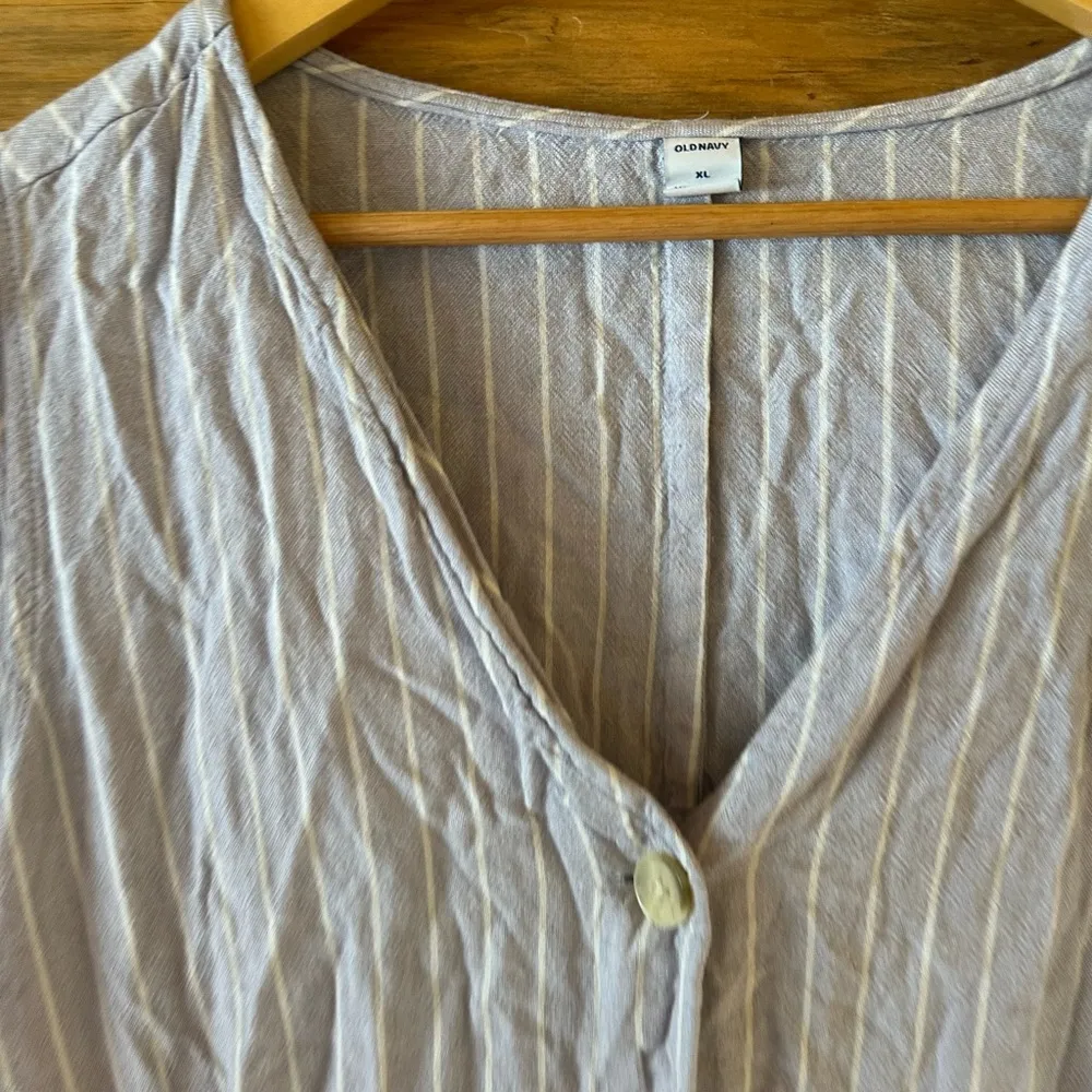 Old Navy Pinstripe Jumpsuit - Image 3