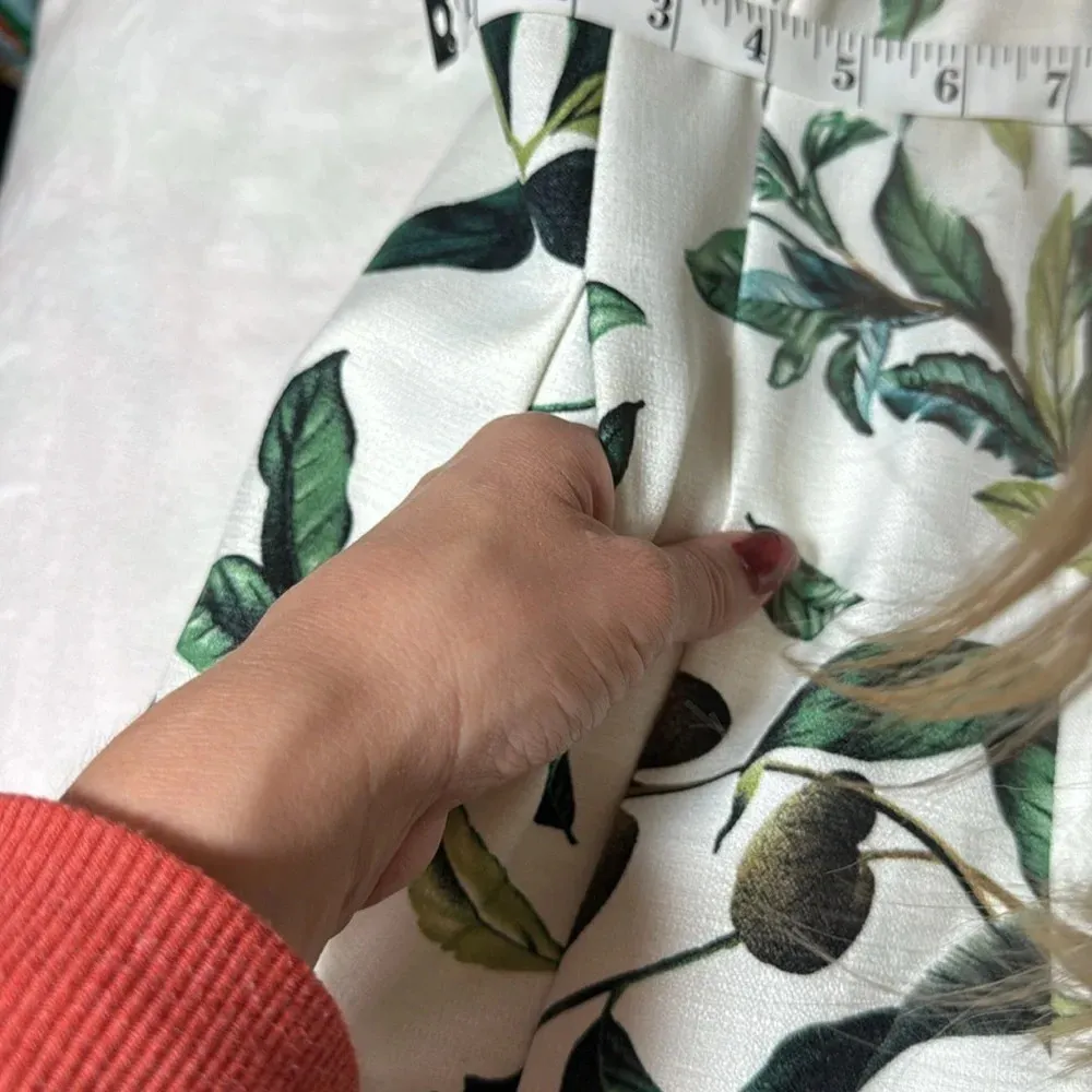 L’Atiste by Amy Tropical Leaf Ruffle Romper Small - Image 13