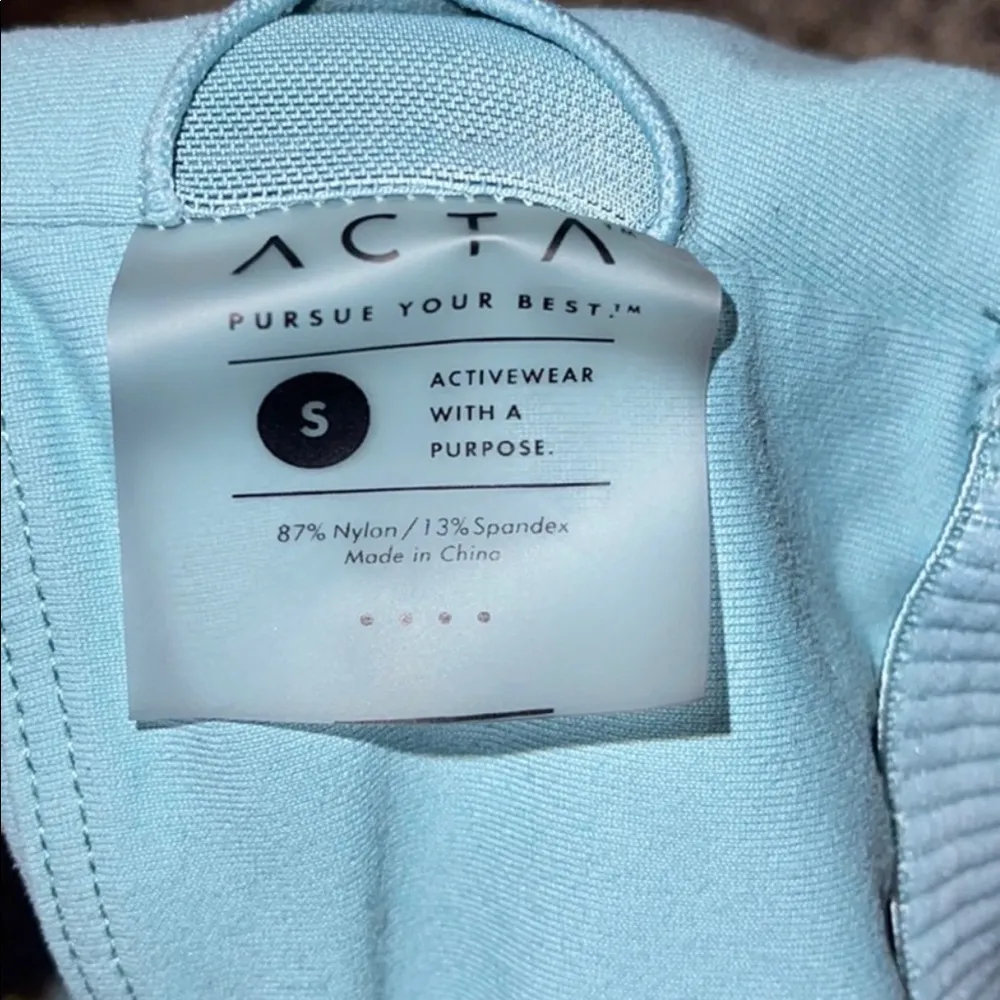 ACTA  Sea Blue Sports Tank Top Bra - Image 5