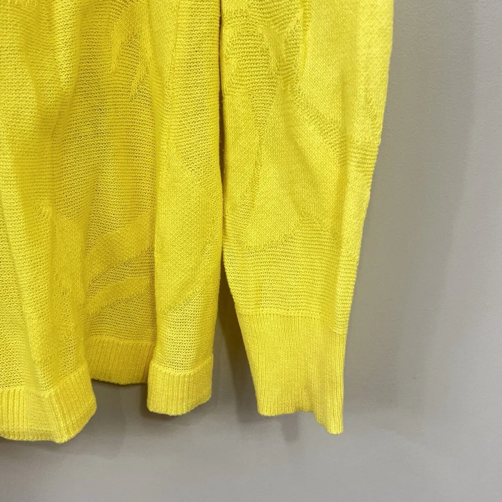 Soft Surroundings Womens Sweater Size PXL Lightweight Floral Yellow Boho - Image 10