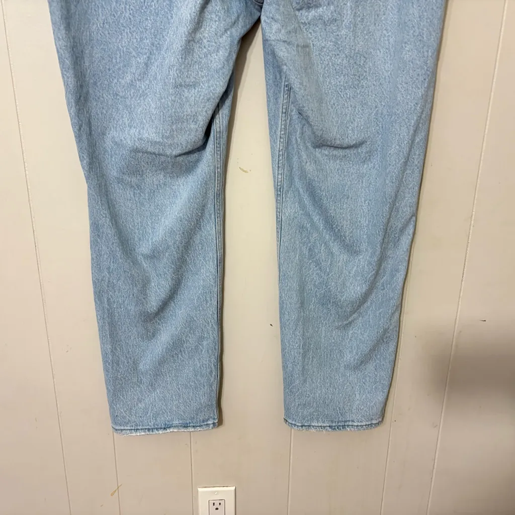 Abercrombie & Fitch The 90’s Straight Ultra High Rise Criss Cross Jeans SZ35/20L - Image 8