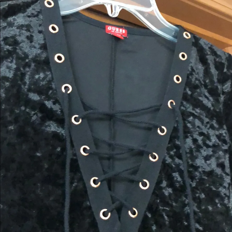 New Guess Natalia crushed velvet bodysuit - Image 4