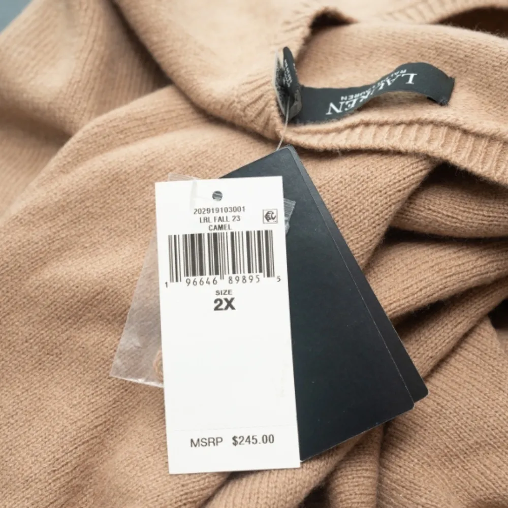 Lauren Ralph Lauren. Faux-Leather-Trim Wool-Cashmere Dress. - Image 10