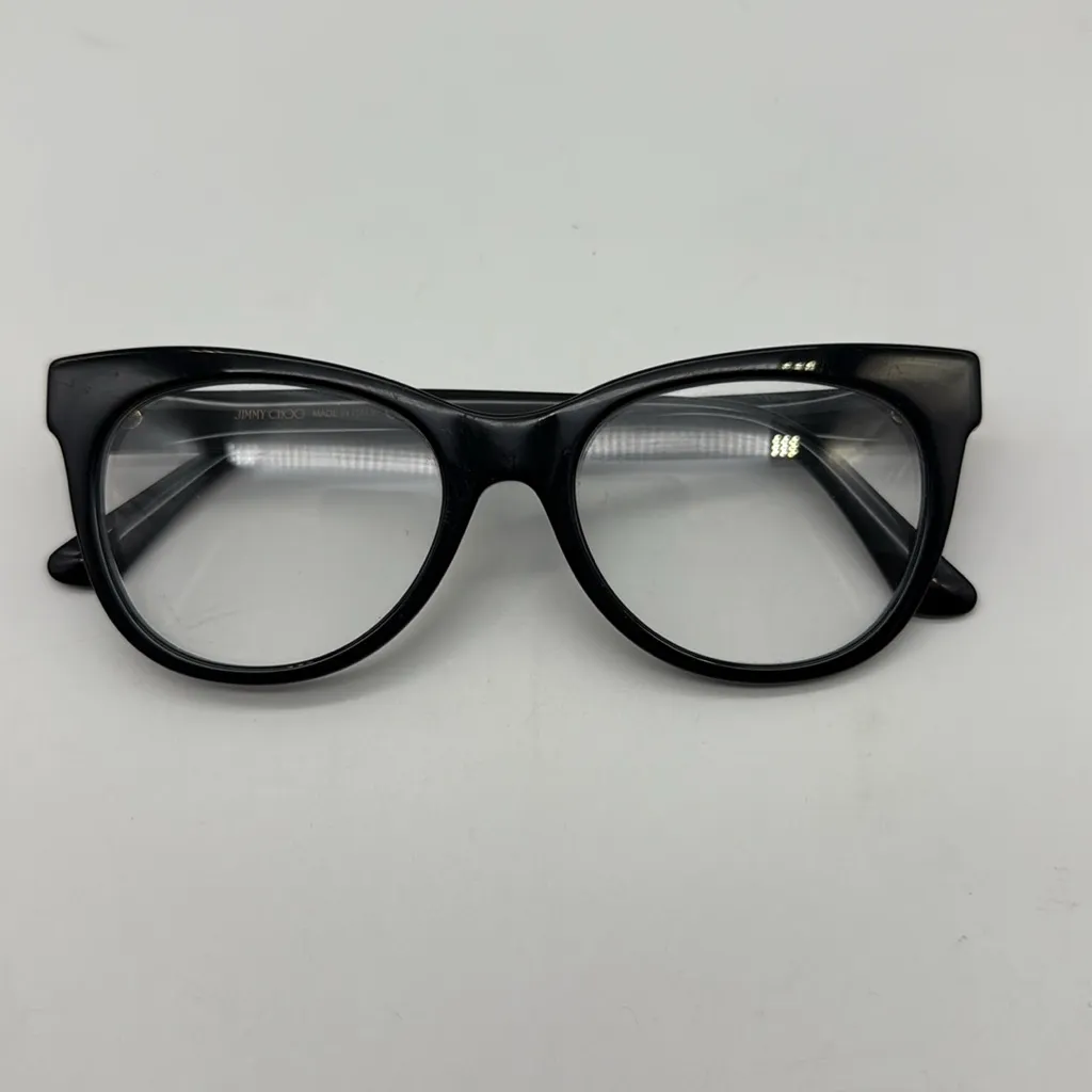 JIMMY  CHOO Made In Italy Classic Black Women's Eyeglasses - Image 10