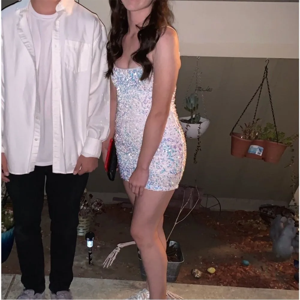 NWT Velvi Juliette mini dress, color white, woman’s S White - Image 4