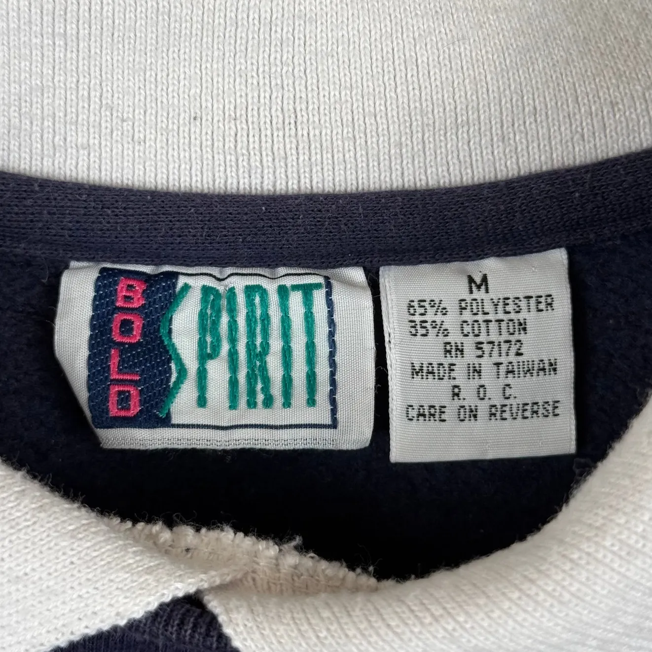 Vintage Bolo Spirit Embroidered I ❤️ Grandma Crewneck Collar Sweater - Image 4