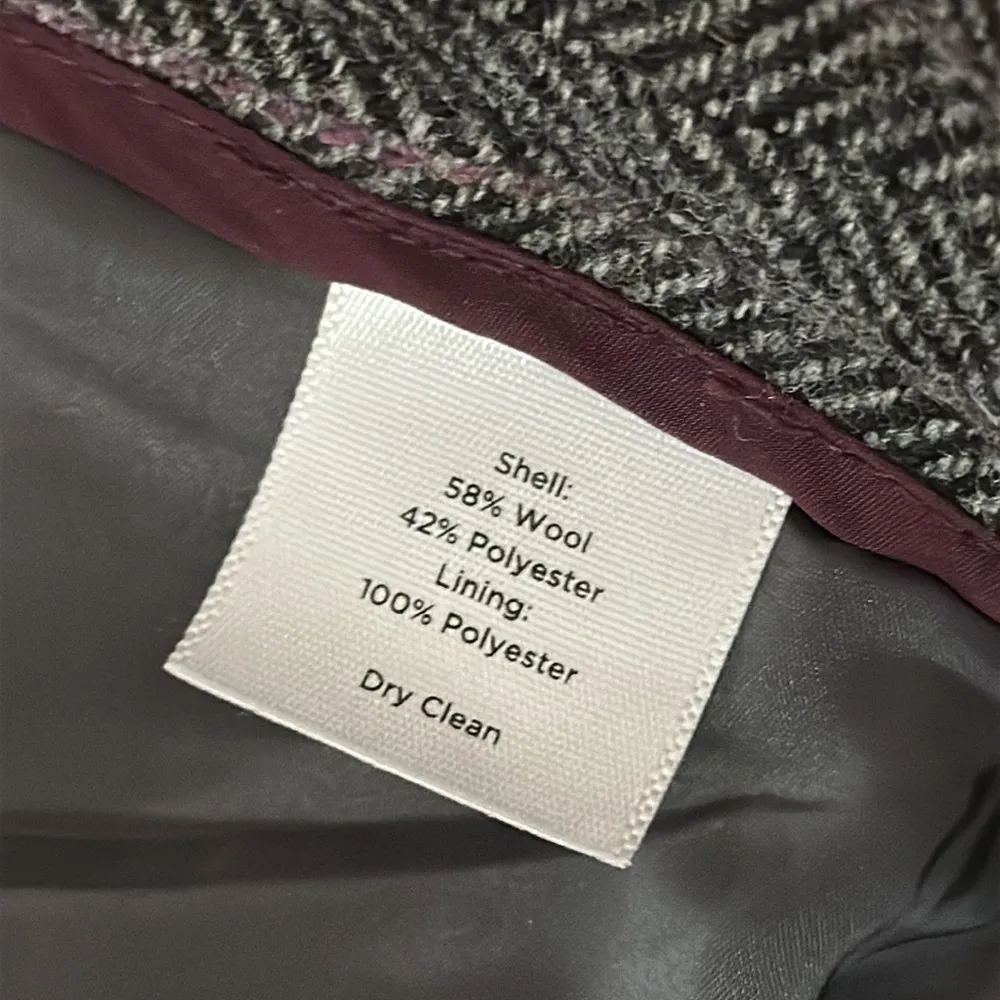 Signature Slim Wool Blend Herringbone Pants Sz 10 - Image 8