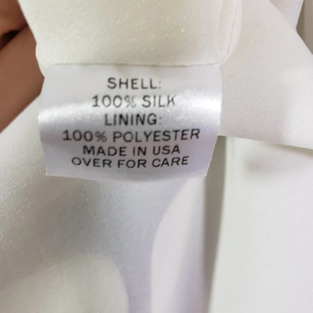 JULIE HAUS Size 8 White, Black Abstract Print Pleated, A - Image 3